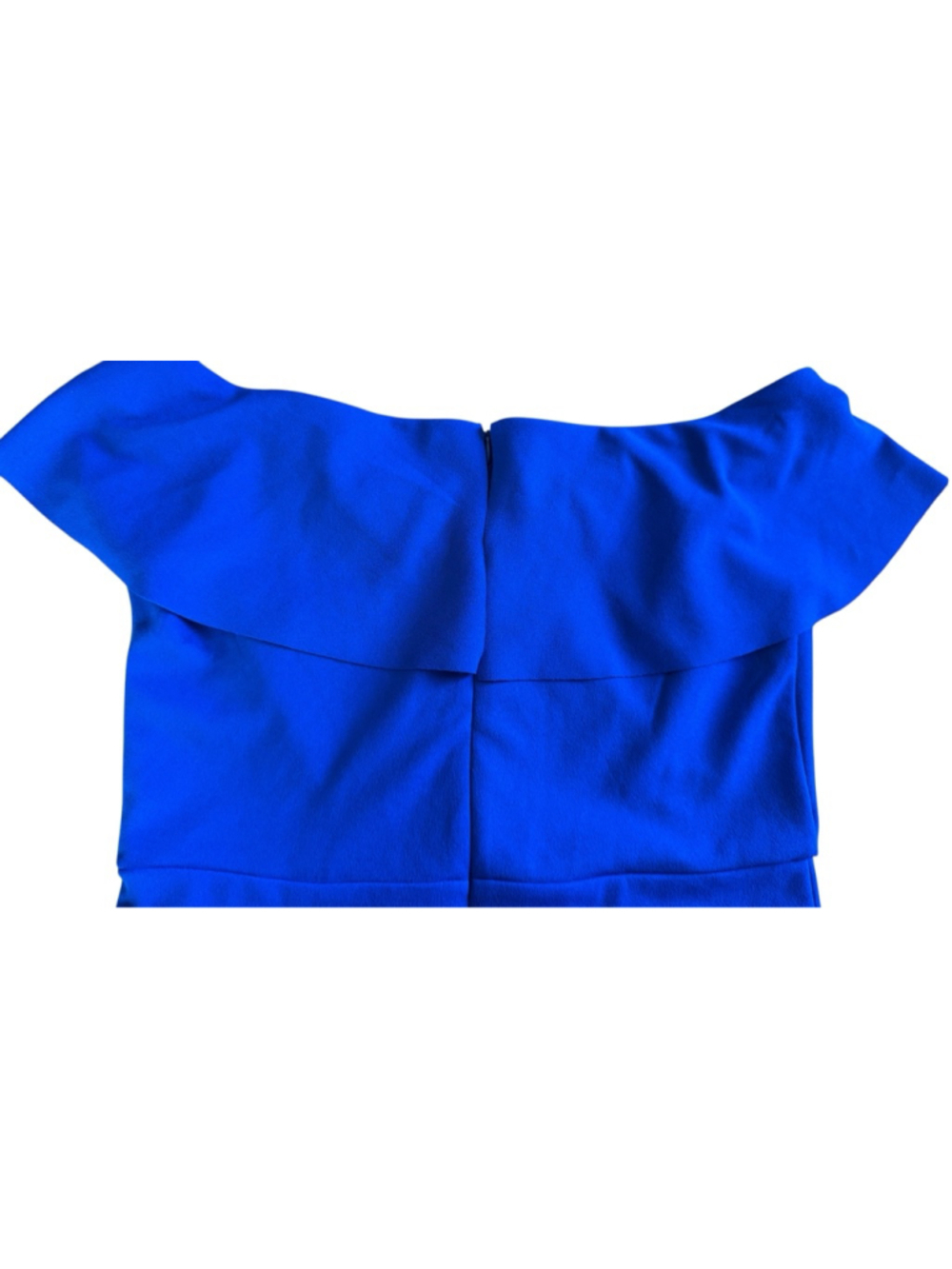 Alexa B Nites Royal Blue Off-Shoulder Midi Dress Size 8 - Picture 5 of 13
